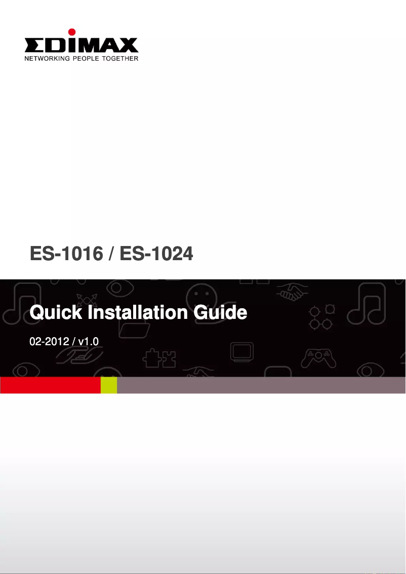 Page n°1 - Manuel utilisateur Edimax ES-1016