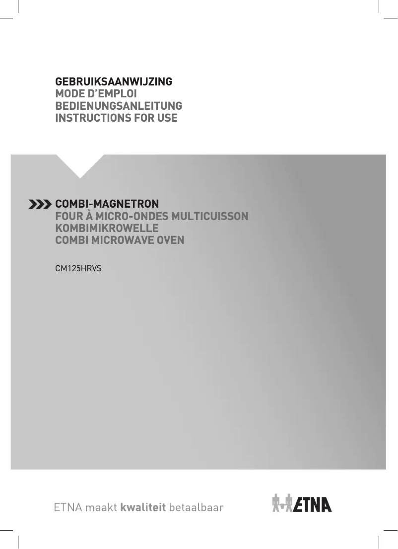 Page 1 de la notice Manuel utilisateur Etna CM125HRVS