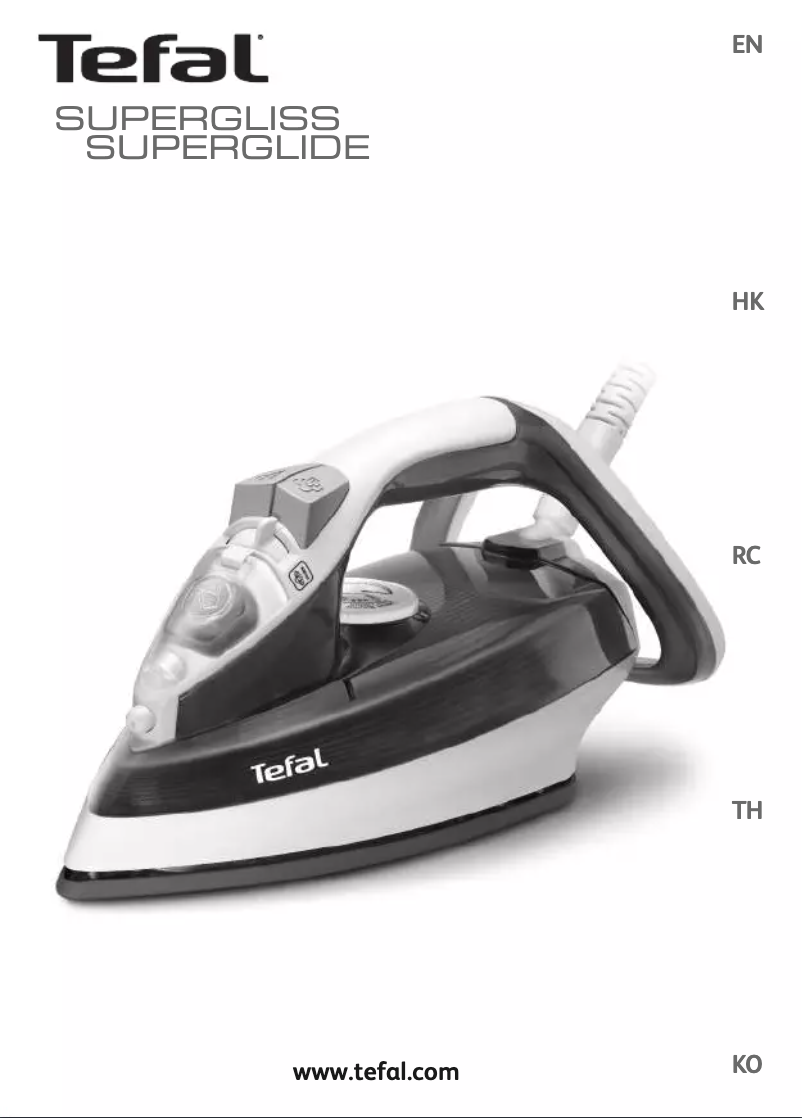 Image de la première page du manuel de l'appareil Supergliss Superglide FV4481Y0