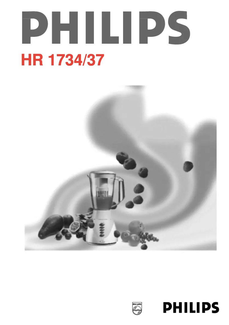 Image de la première page du manuel de l'appareil HR1734