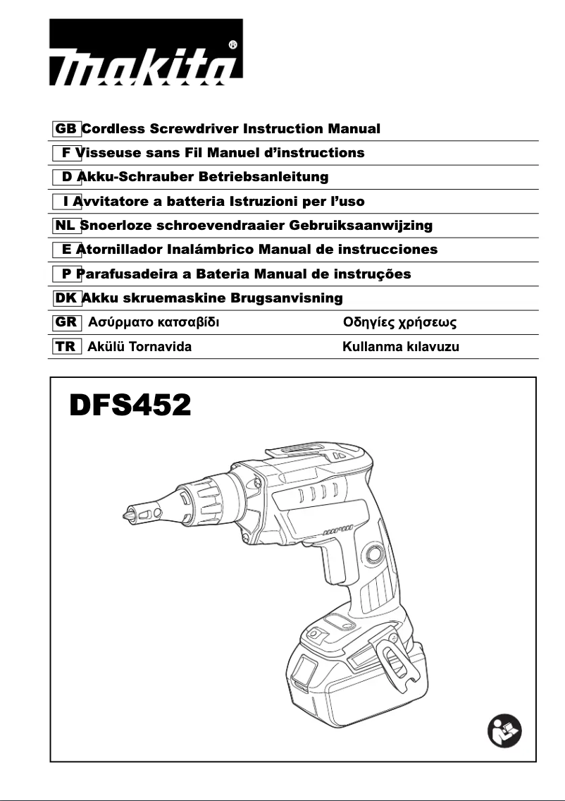 Page 1 de la notice Manuel utilisateur Makita DFS452