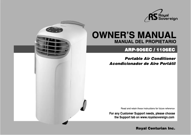 Image de la première page du manuel de l'appareil ARP-1106EC