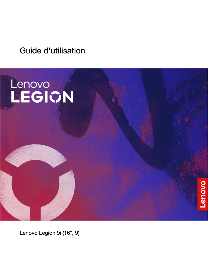Page n°1 - Manuel utilisateur Lenovo Legion 9i