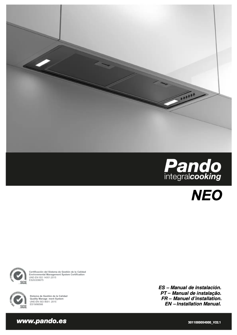 Page n°1 - Manuel utilisateur Pando NEO