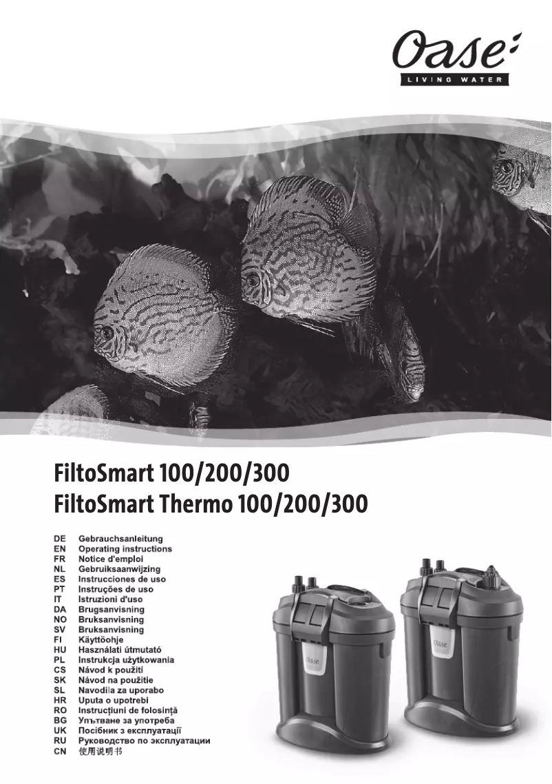 First page image of the manual for FiltoSmart Thermo 100