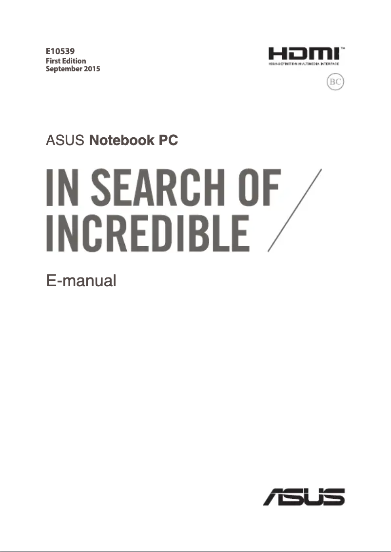 Page n°1 - Manuel utilisateur Asus K756UB