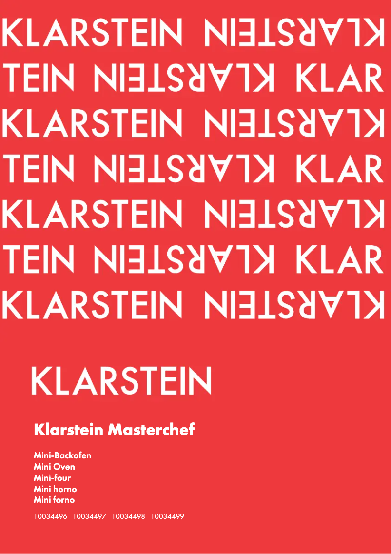 Image de la première page du manuel de l'appareil Masterchef