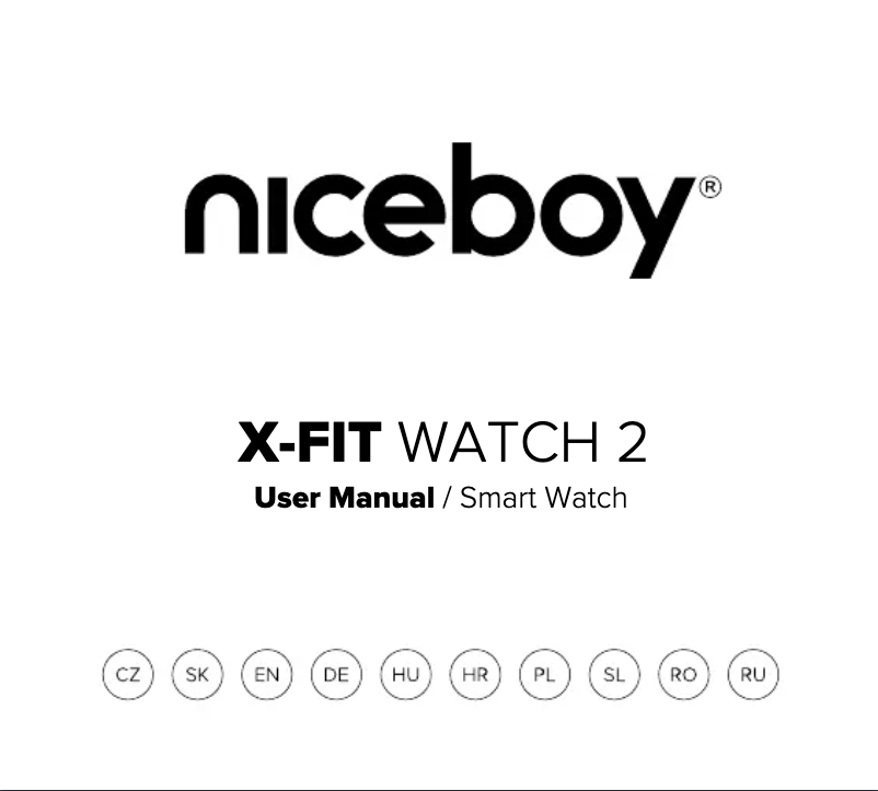 Page 1 de la notice Manuel utilisateur Niceboy X-fit Watch 2