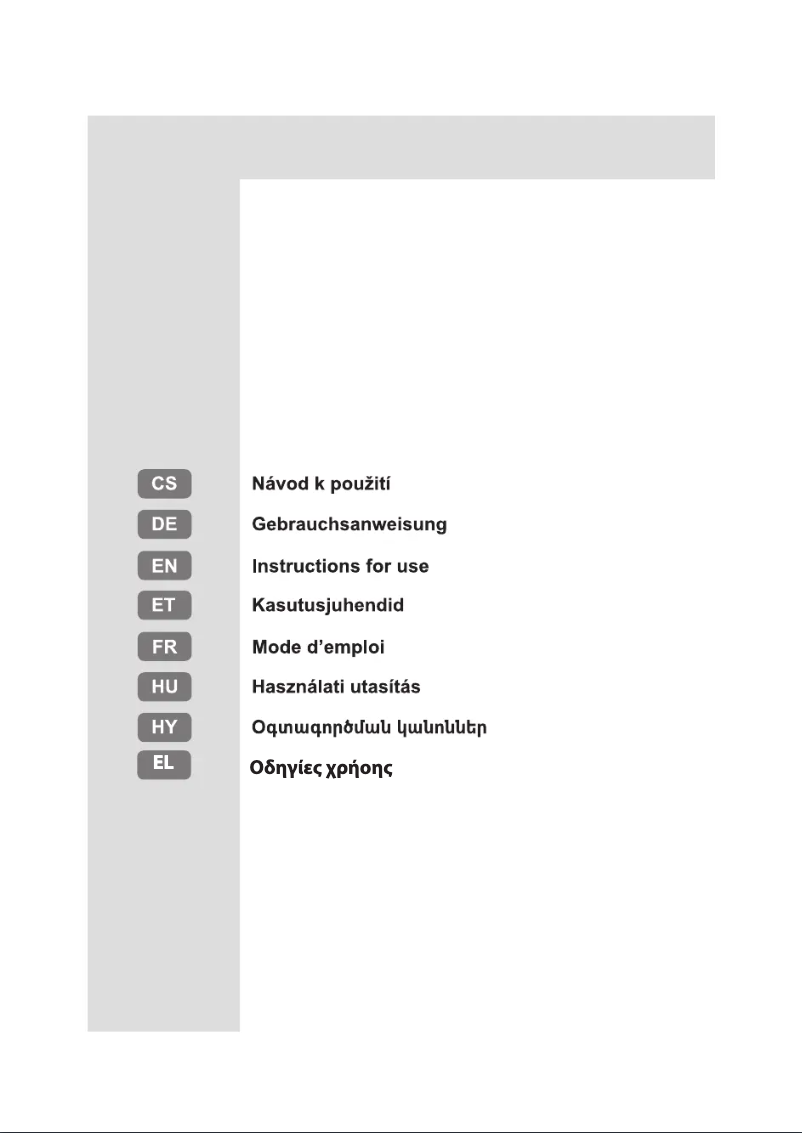 Imagen de la primera página del manual del dispositivo H84BE 72 X UK