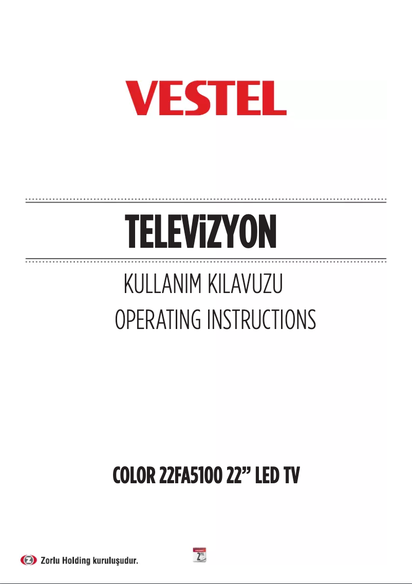 Image de la première page du manuel de l'appareil 22FA5100