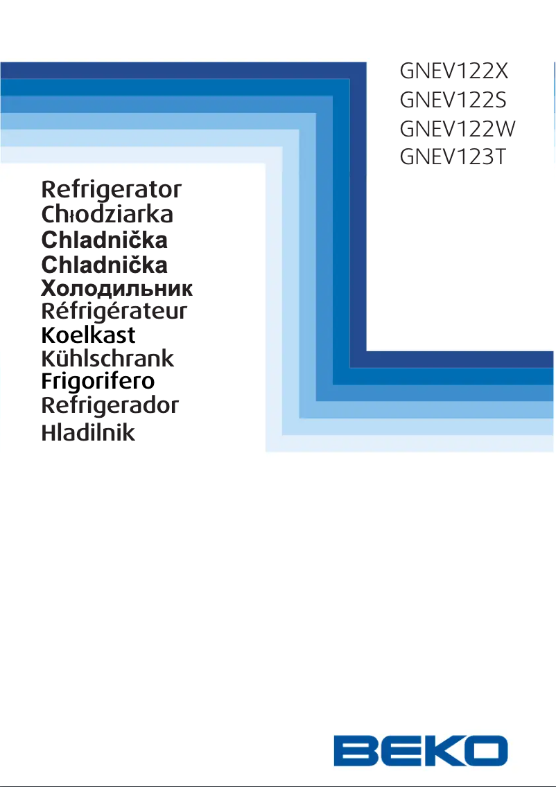 Page 1 de la notice Manuel utilisateur Beko GNEV122S