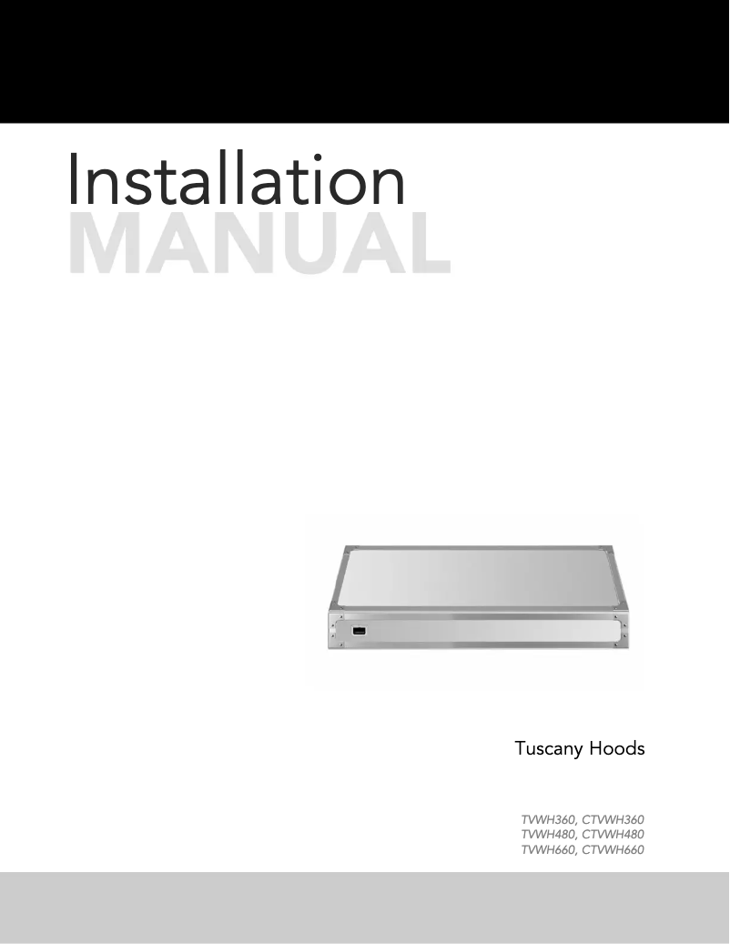 Page 1 de la notice Guide d'installation Viking TVWH360DB
