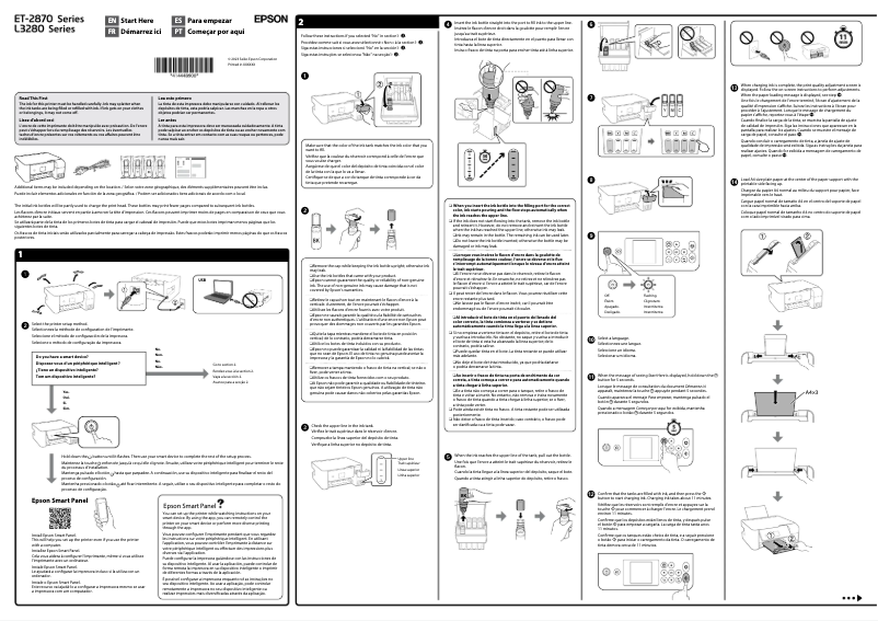 Page n°1 - Guide d'installation Epson EcoTank L3286