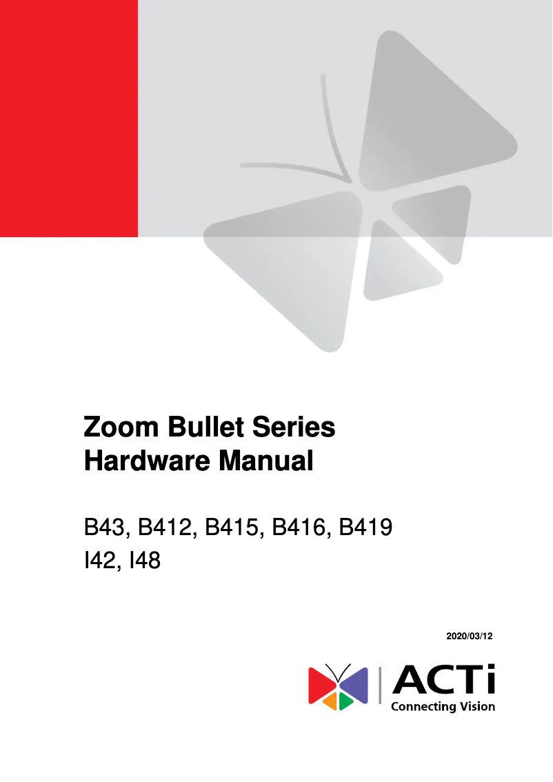 Image de la première page du manuel de l'appareil I42