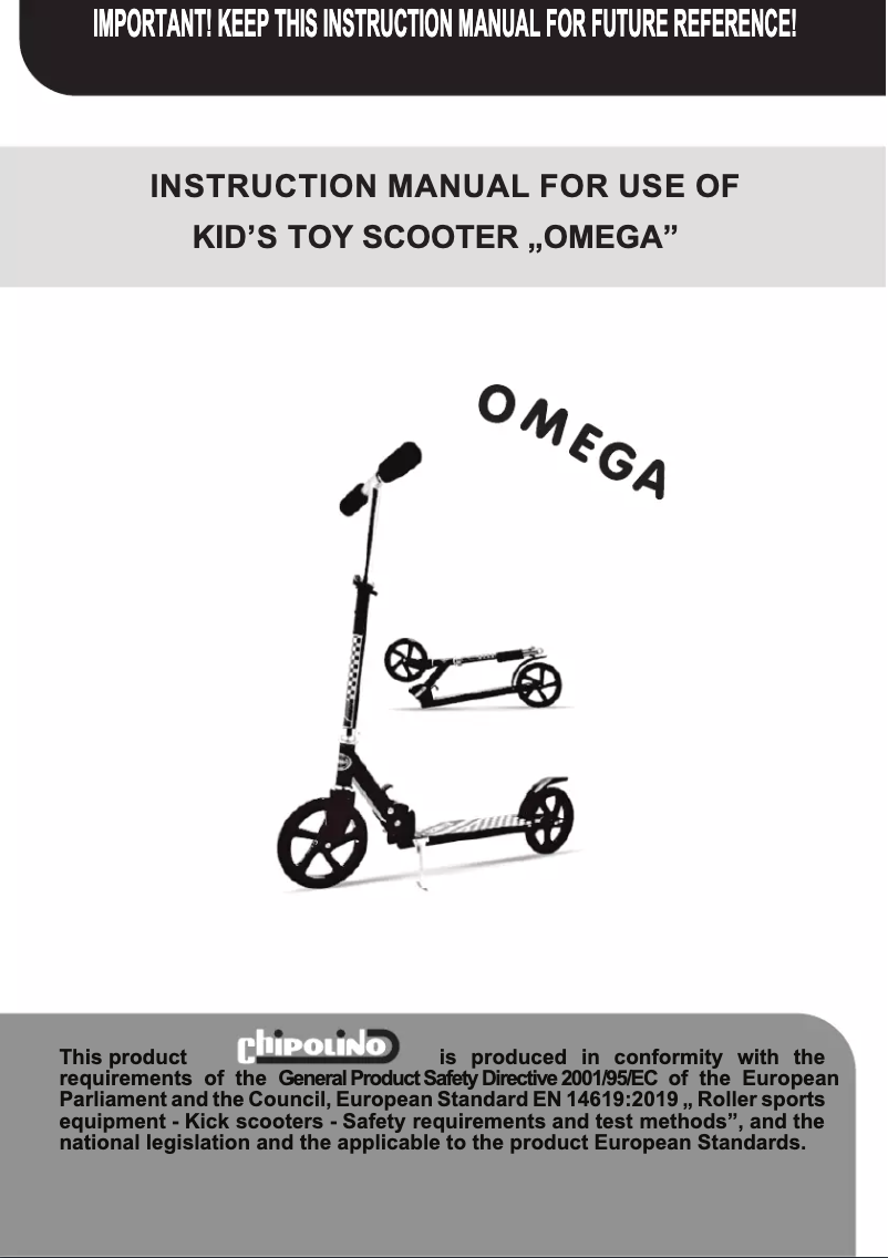 Image de la première page du manuel de l'appareil Omega