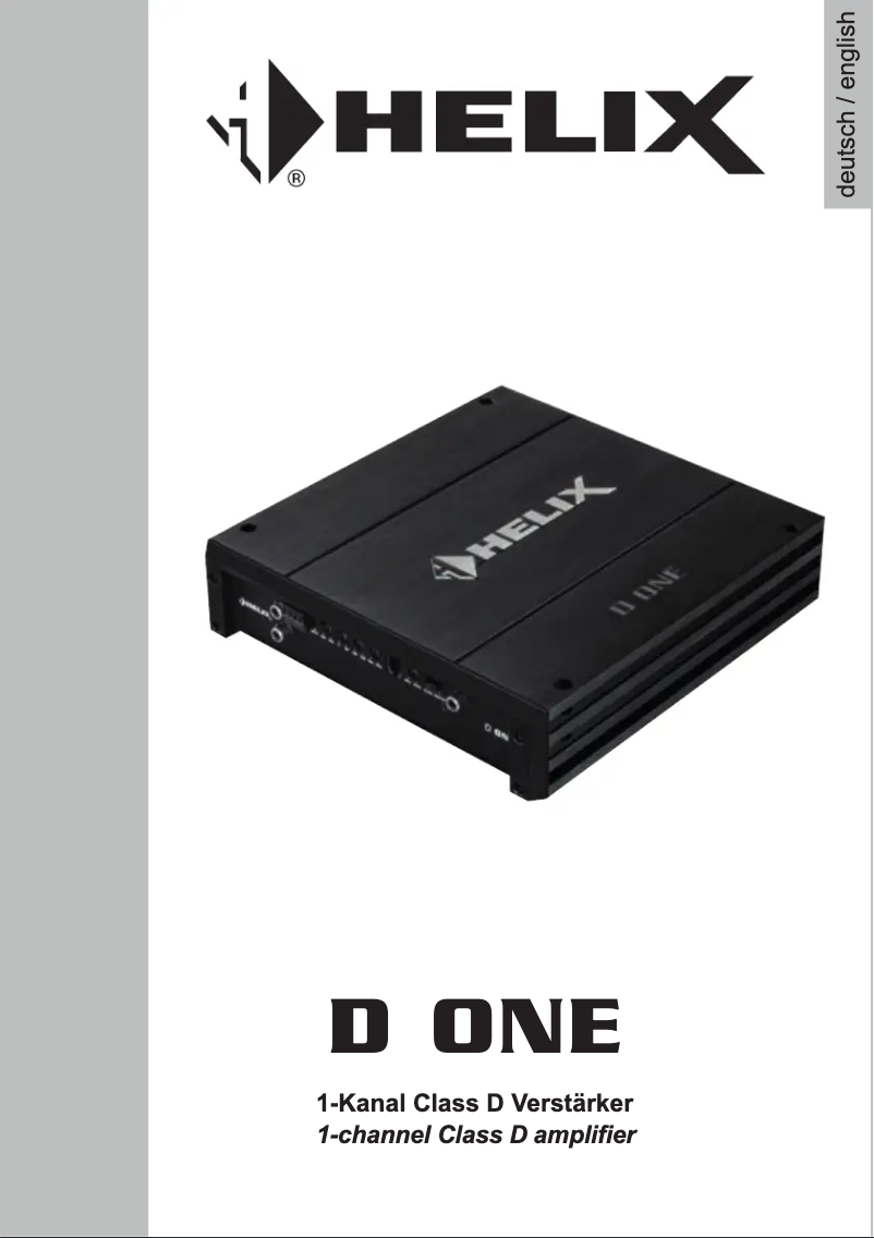 Imagen de la primera página del manual del dispositivo D ONE