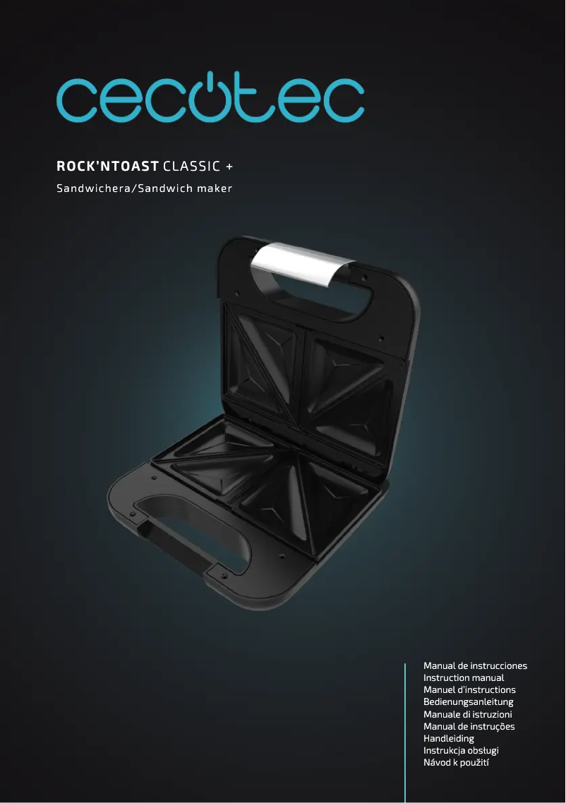 Page 1 de la notice Manuel utilisateur Cecotec Rock'nToast Classic +