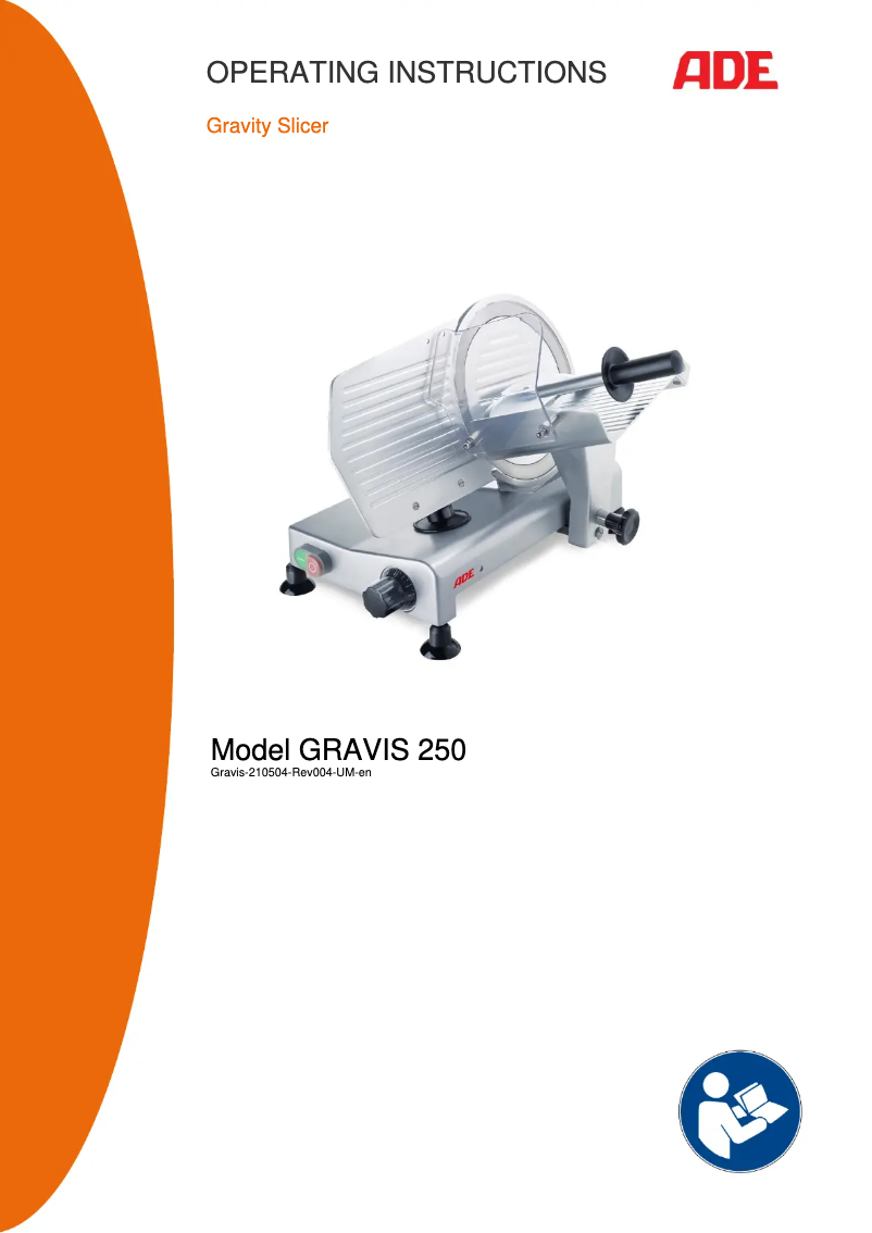 Image de la première page du manuel de l'appareil Gravis-210504