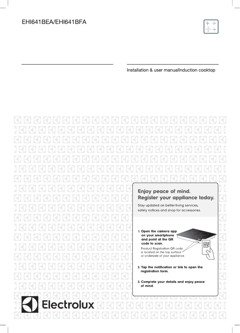 Page 1 de la notice Manuel utilisateur Electrolux UltimateTaste 300 EHI641BFA