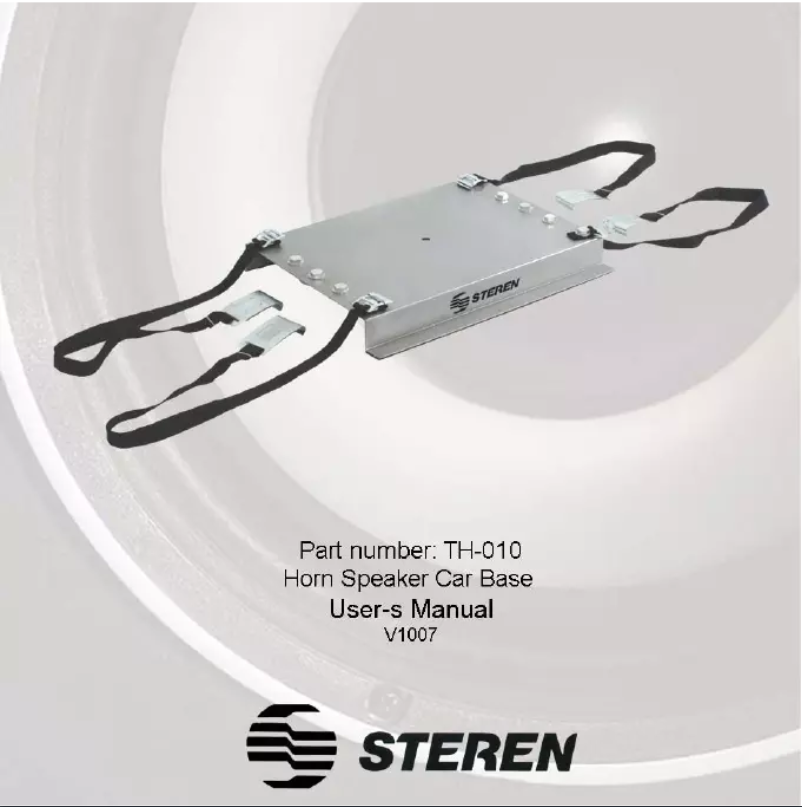 Image de la première page du manuel de l'appareil TH-010