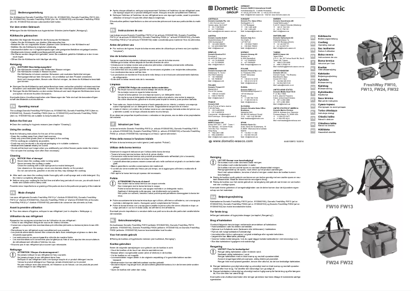Page n°1 - Manuel utilisateur Waeco FreshWay FW 32