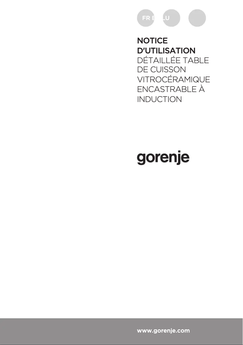Page 1 de la notice Guide d'installation Gorenje IS846BG