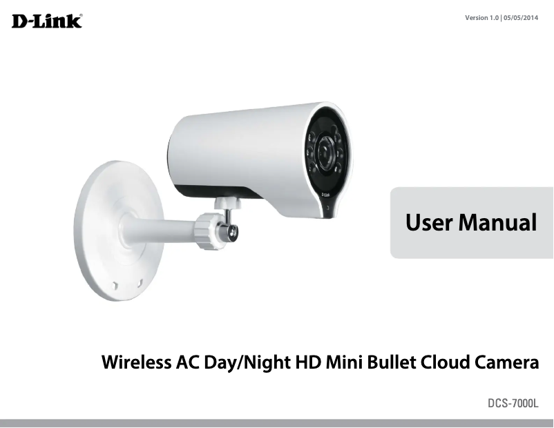 Image de la première page du manuel de l'appareil DCS-7000L