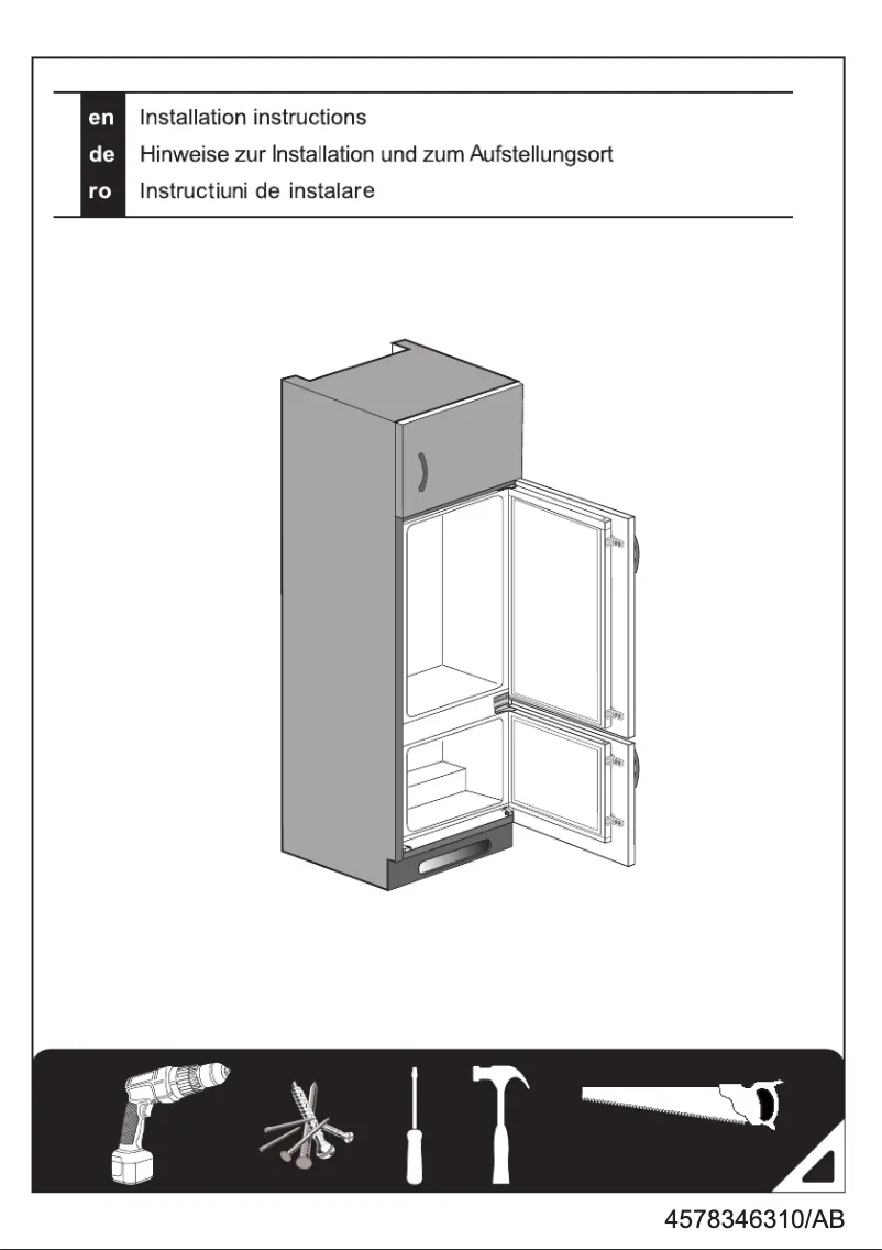 Page 1 de la notice Manuel utilisateur Beko BCSA285K2S
