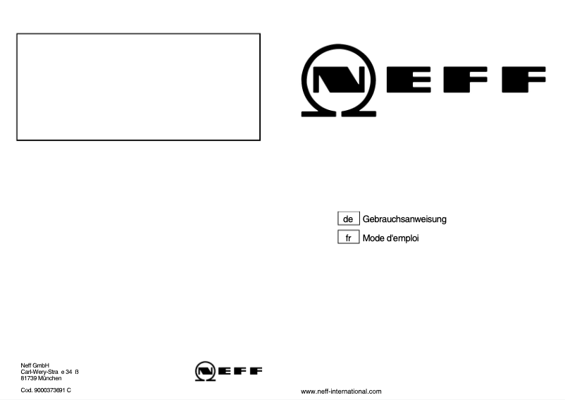 Page n°1 - Manuel utilisateur Neff M66R36N0
