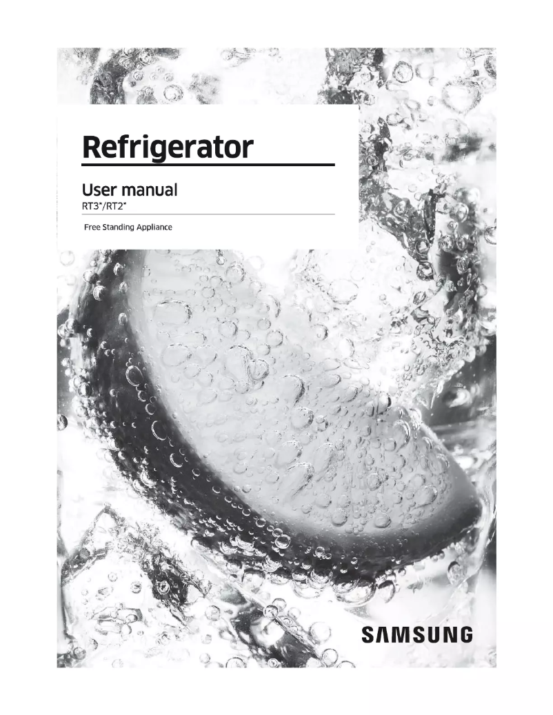 Page n°1 - Manuel utilisateur Samsung RT30K3723SA