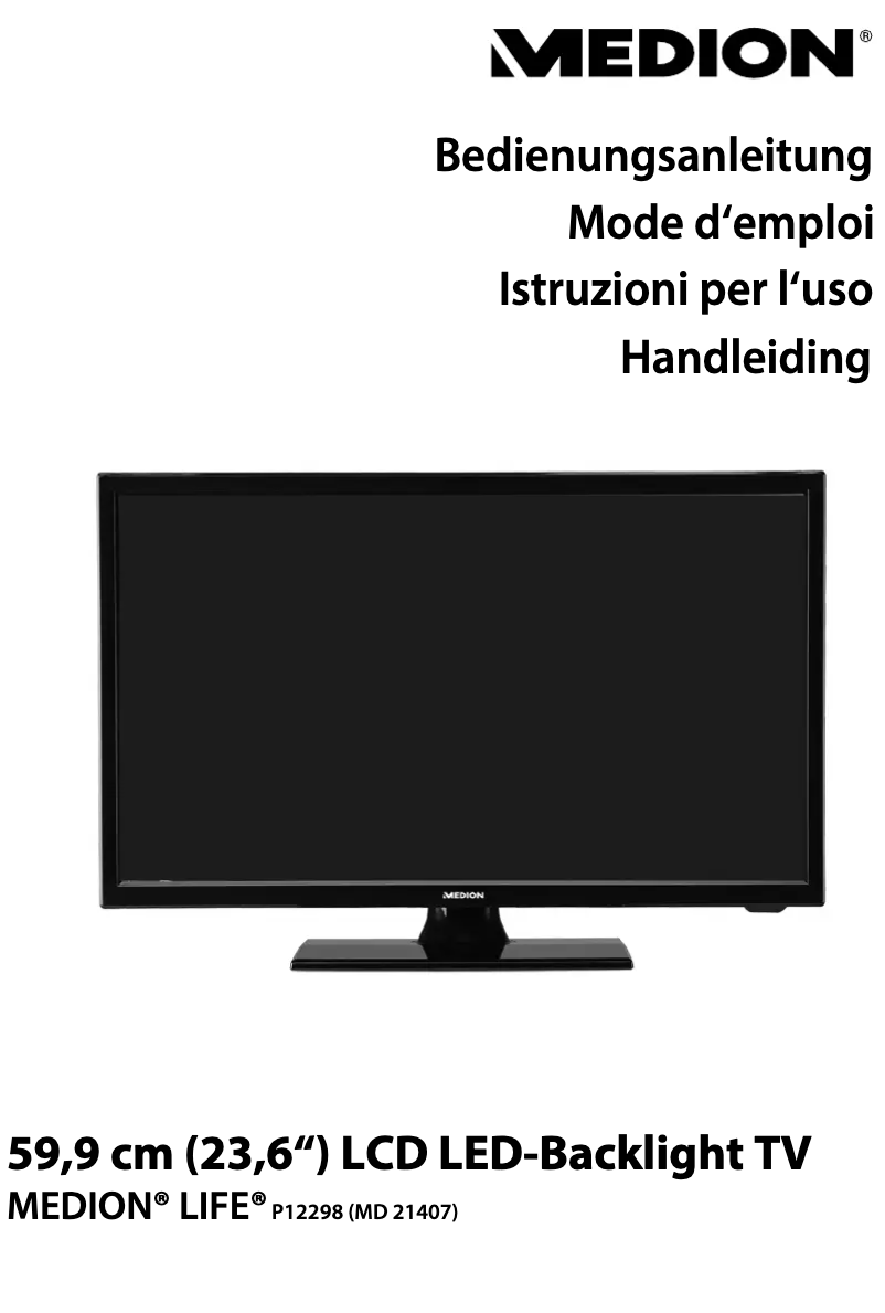 Image de la première page du manuel de l'appareil LIFE P12298 (MD 21407)