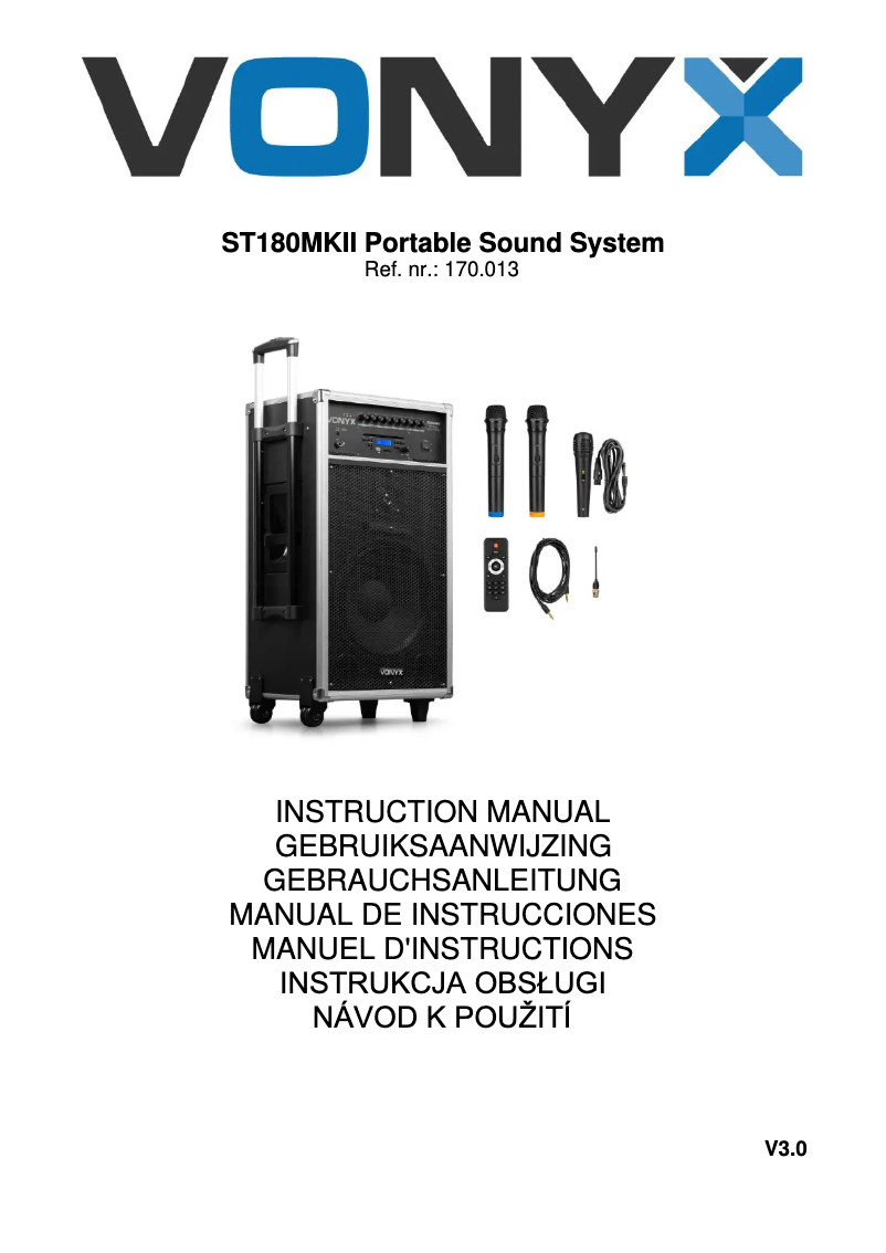 Imagen de la primera página del manual del dispositivo ST180MKII