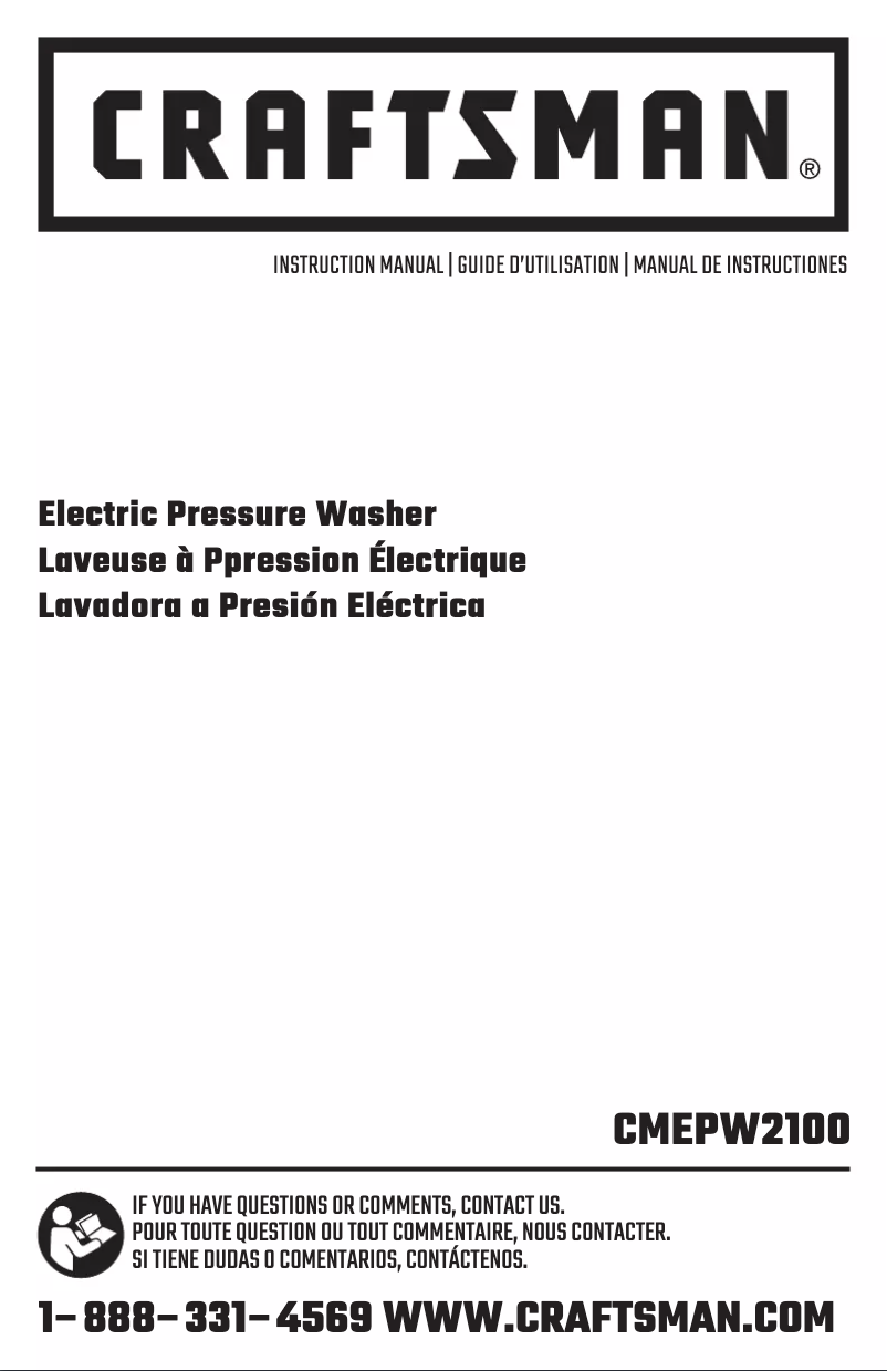 Image de la première page du manuel de l'appareil PW2100