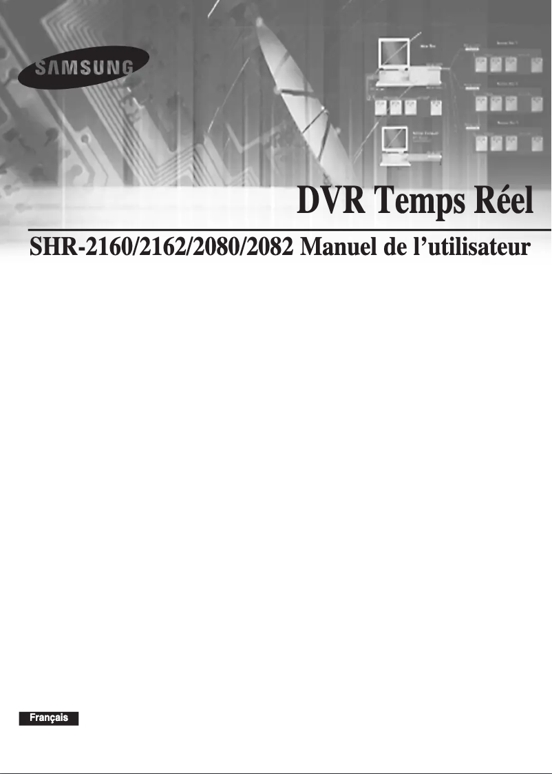 Page 1 de la notice Manuel utilisateur Samsung SHR 2162
