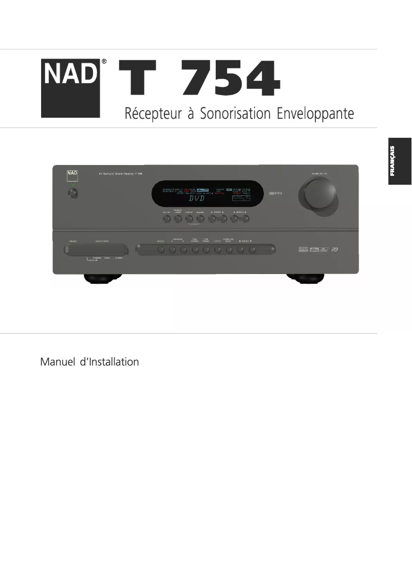 Image de la première page du manuel de l'appareil T 754