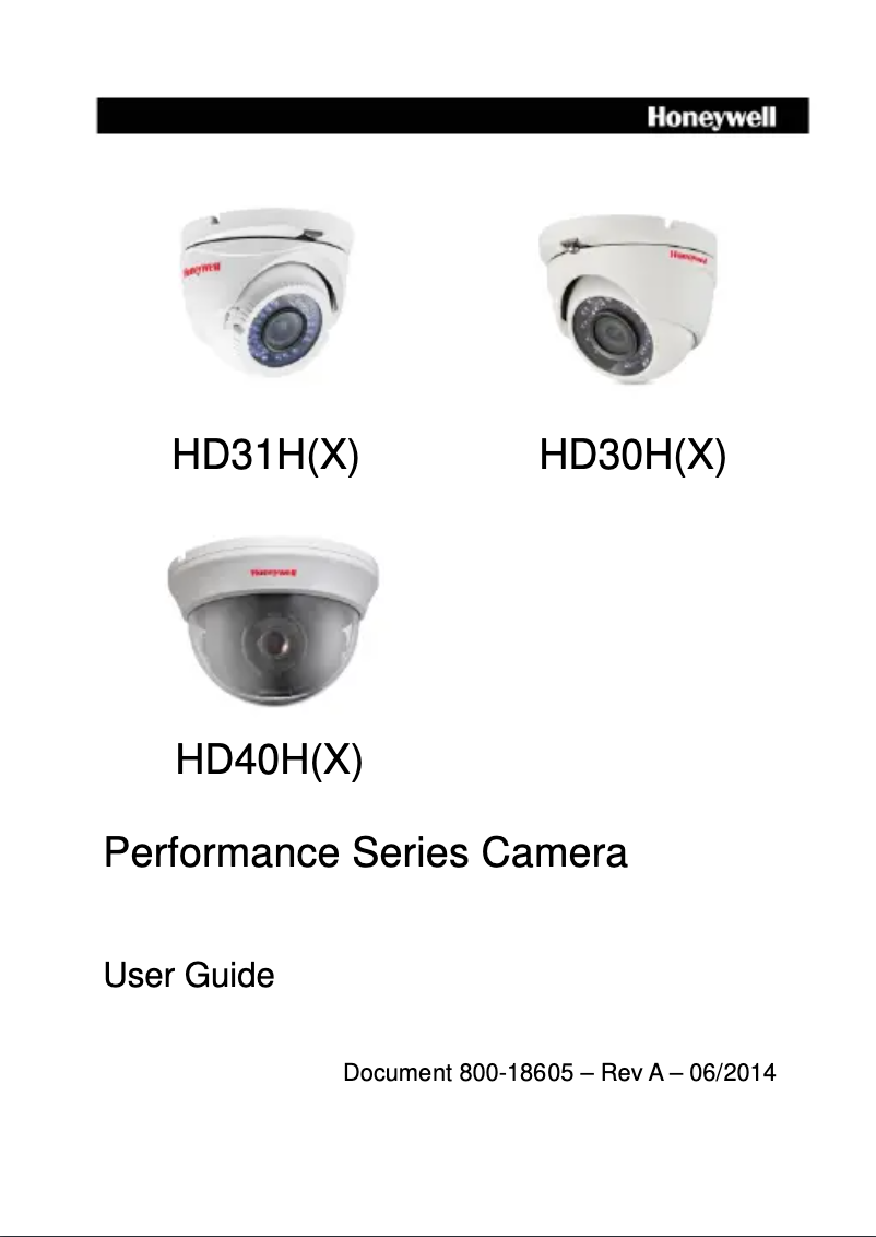 Image de la première page du manuel de l'appareil Performance HD31H