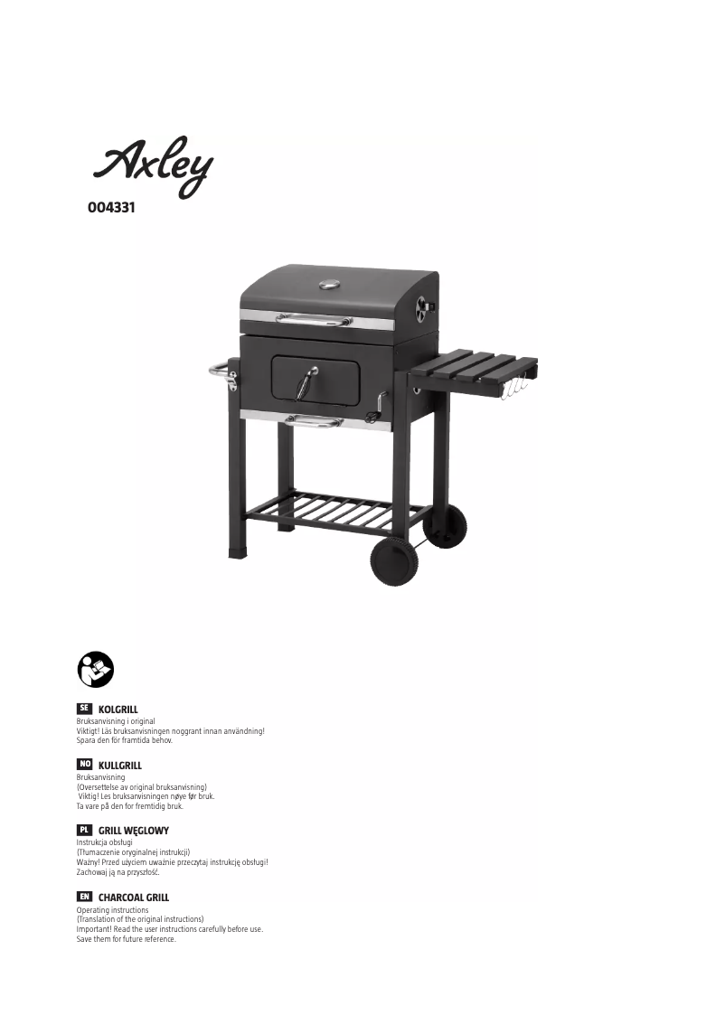 Page n°1 - Manuel utilisateur Axley 004331