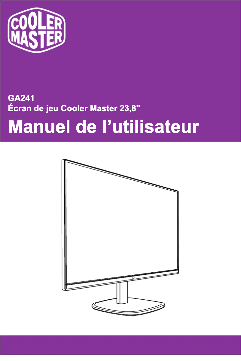 Page n°1 - Manuel utilisateur Cooler Master GA241
