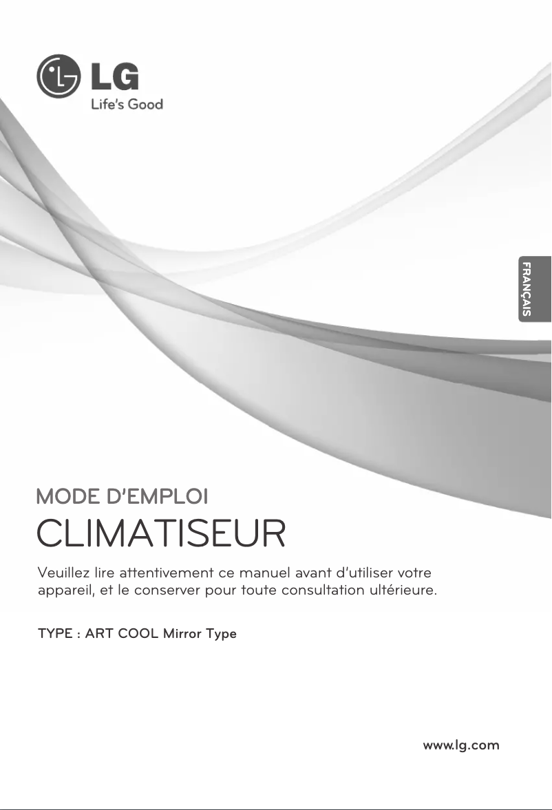Page 1 de la notice Manuel utilisateur LG ARNU09GSEV2