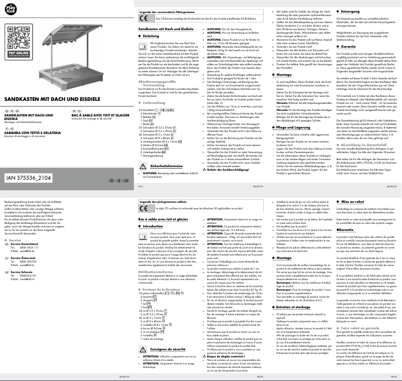 Page 1 de la notice Manuel utilisateur Playtive HG06951
