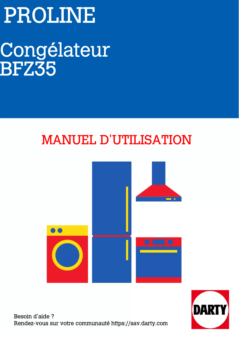 Image de la première page du manuel de l'appareil BFZ35