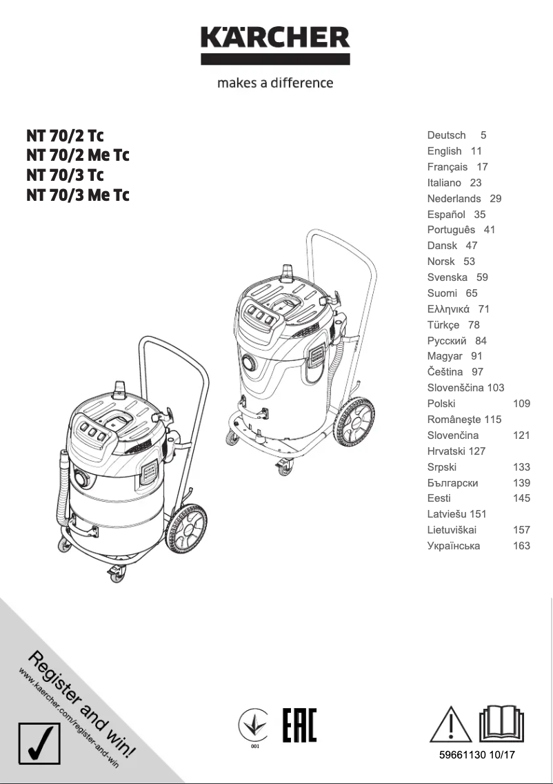 Image de la première page du manuel de l'appareil NT 70/3 Me Tc