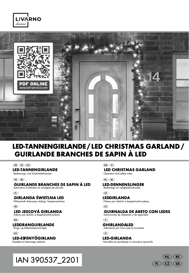 Page n°1 - Manuel utilisateur Livarno Lux HG08383A