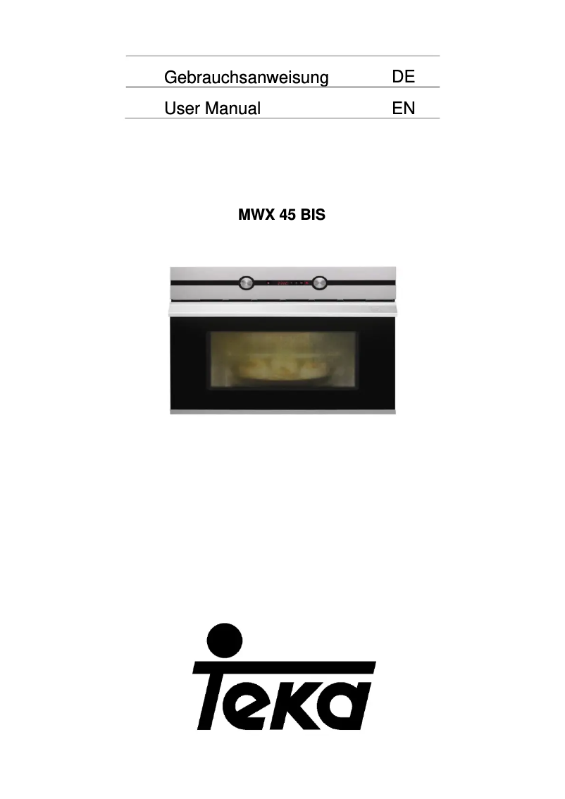 Image de la première page du manuel de l'appareil MWX 45 BIS
