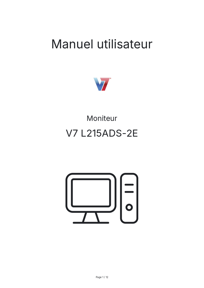 Image de la première page du manuel de l'appareil L215ADS-2E