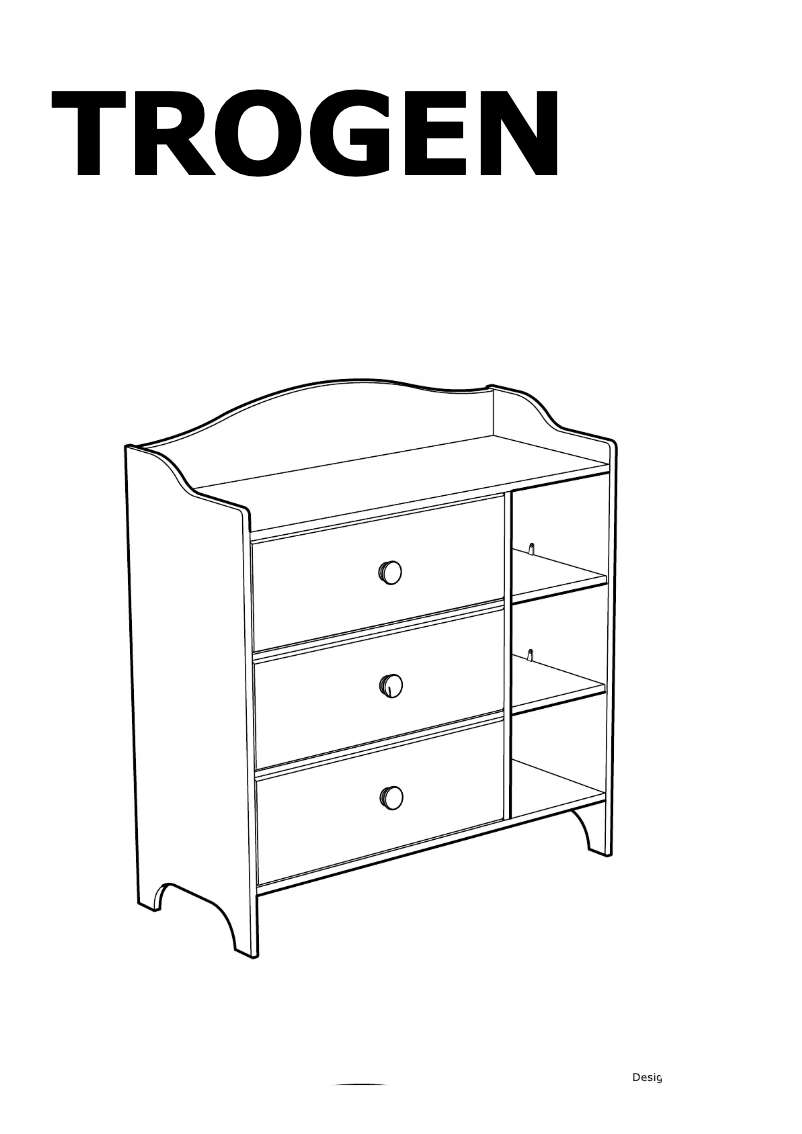 Page 1 de la notice Manuel utilisateur Ikea TROGEN