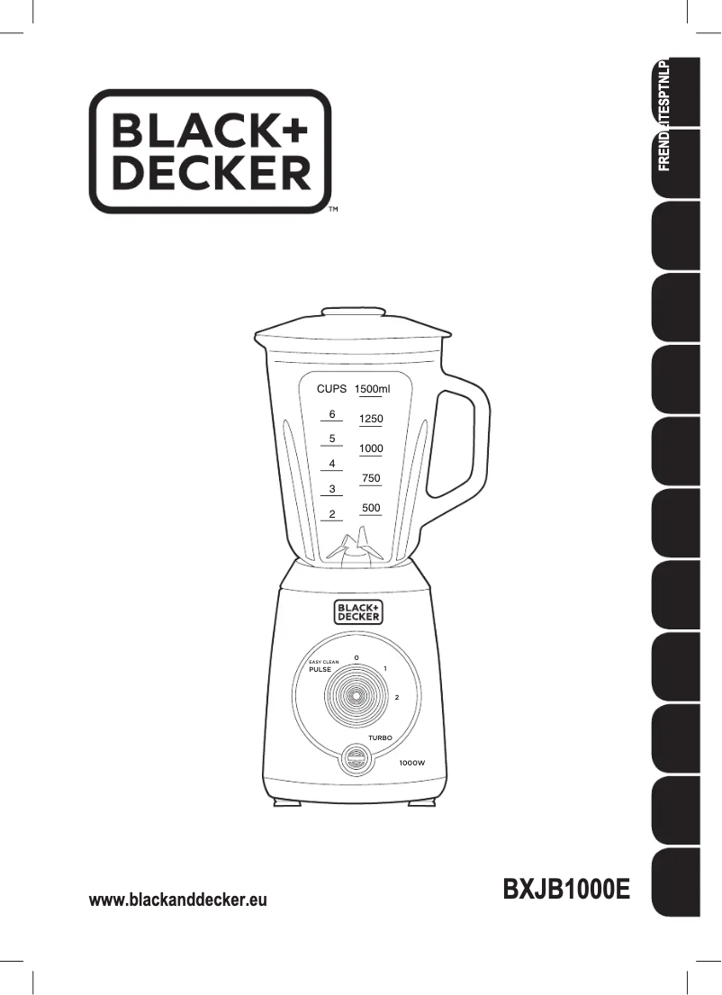Page n°1 - Manuel utilisateur Black & Decker BXJB1000E