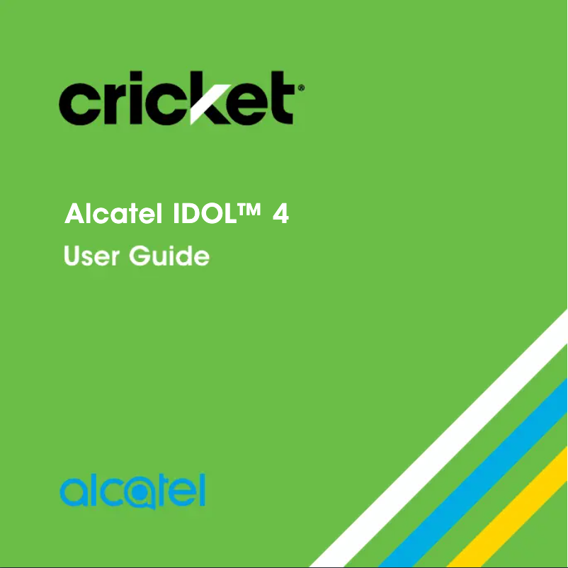 Image de la première page du manuel de l'appareil IDOL 4 Cricket