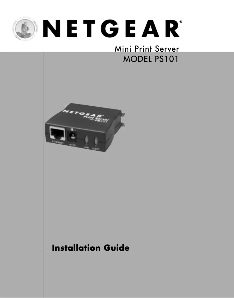Página 1 del manual Guía de instalación Netgear PS101