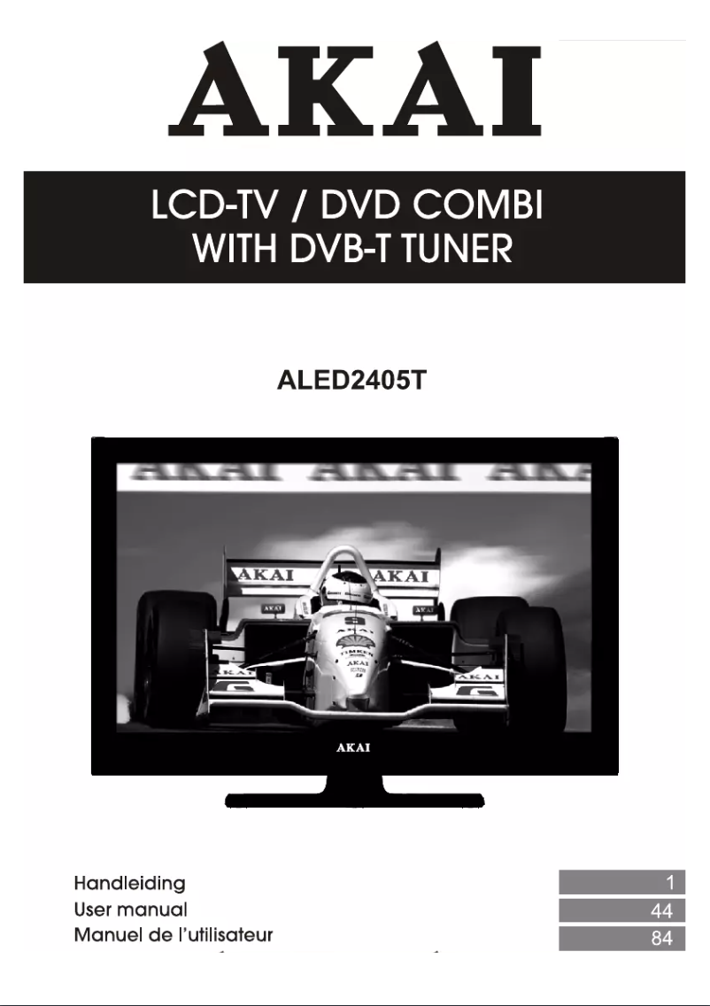 Page 1 de la notice Manuel utilisateur AKAI ALED2405TBK